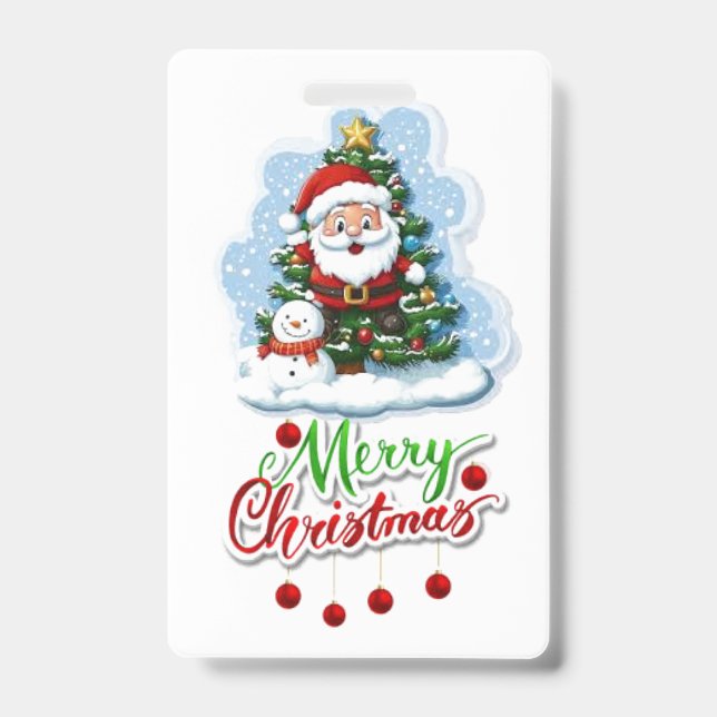 Vente de modèles de badges festifs : Célébrez Noël (Avant)