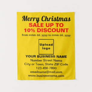 Vente de Noël commerciale sur Tapisserie Jaune