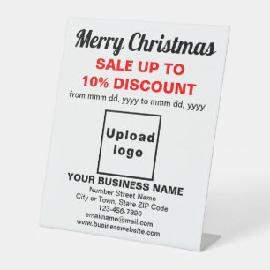 Vente de Noël d'affaires sur le panneau Pedestal b