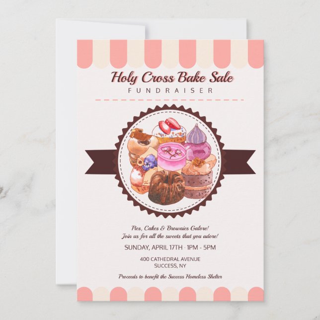 Vente de produits cuits Faire-part (Devant)