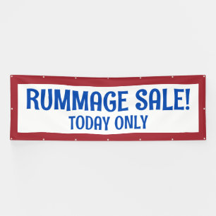 Vente de rummage ! Bannière patriotique personnali