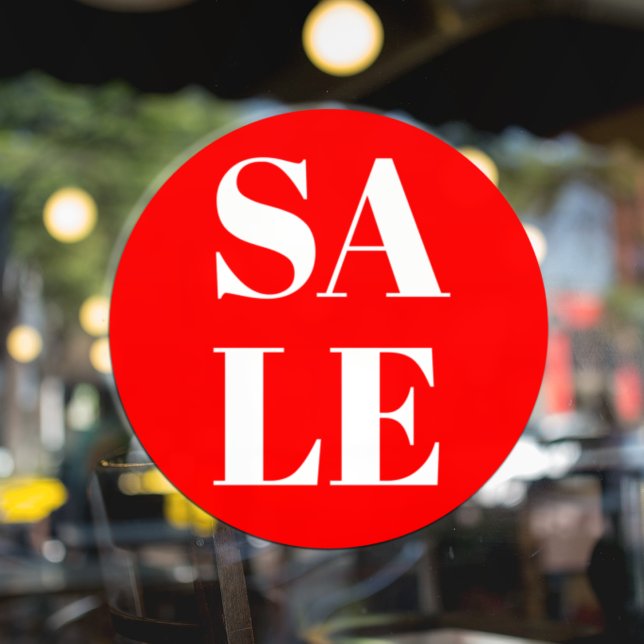 Vente de vitrine de magasin moderne autocollant de (Créateur téléchargé)