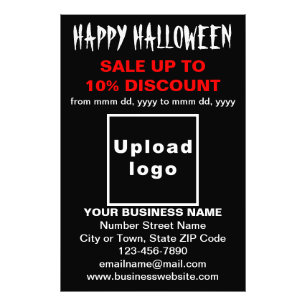 Vente d'Halloween d'affaires sur papier photo noir