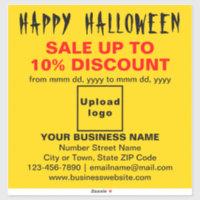 Vente d'Halloween d'affaires sur Sticker en Vinyl 