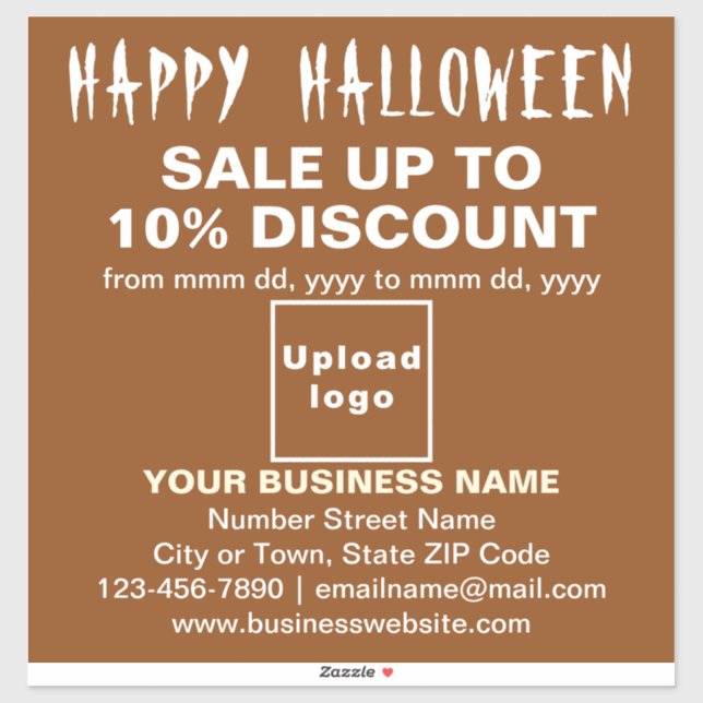 Vente d'Halloween Entreprise Autocollant Vinyle Ma (Feuille)