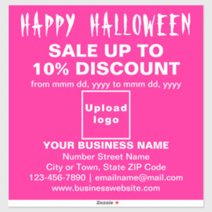 Vente d'Halloween Entreprise Autocollant Vinyle Ro