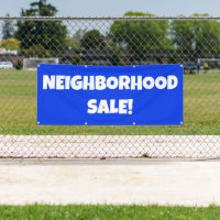 VENTE DU QUARTIER ! Banderole