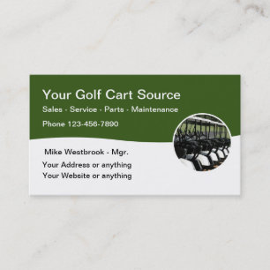 Vente Et Service De Panier De Golf Cartes de visit