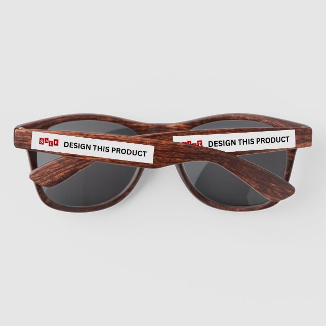 VENTE ! Lunettes de soleil en plastique - Bois - P (Dos)