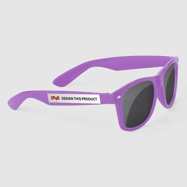 VENTE ! Lunettes de soleil en plastique - Violet - (Droite)