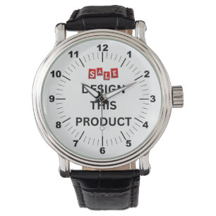 VENTE ! Montre Homme - Personnalisé - Vintage noir