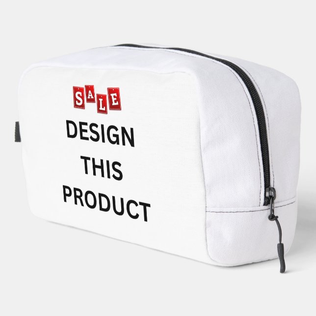 VENTE ! Sac de toilette - 9,5 po x 8 po x 3,75 po (Coin droit)