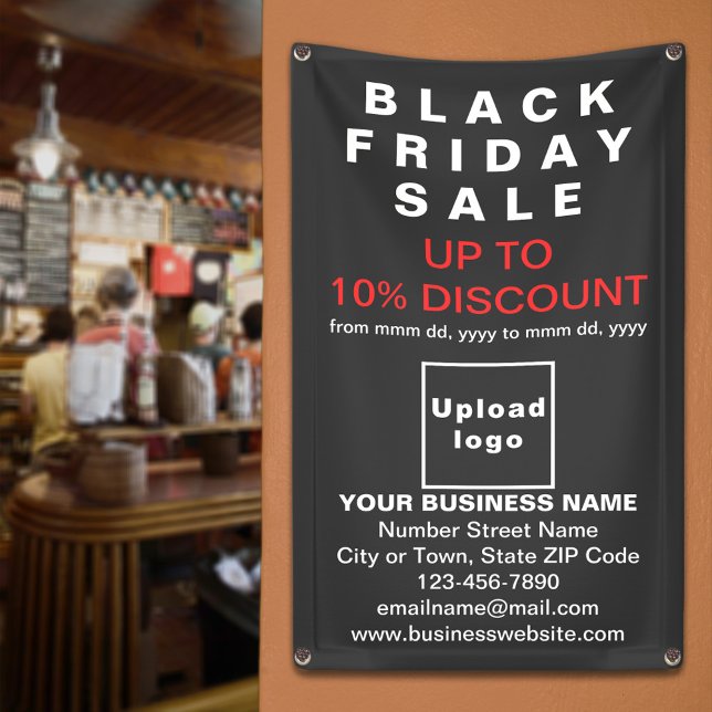 Vente Vendredi Noir sur bannière noire (Black Friday Sale banner)