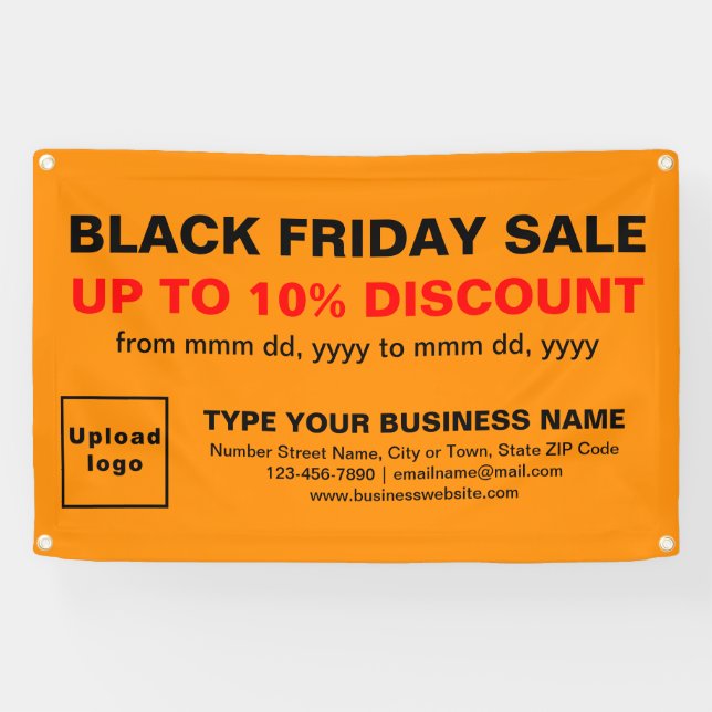Vente Vendredi Noir sur bannière Rectangle couleur (Horizontal)