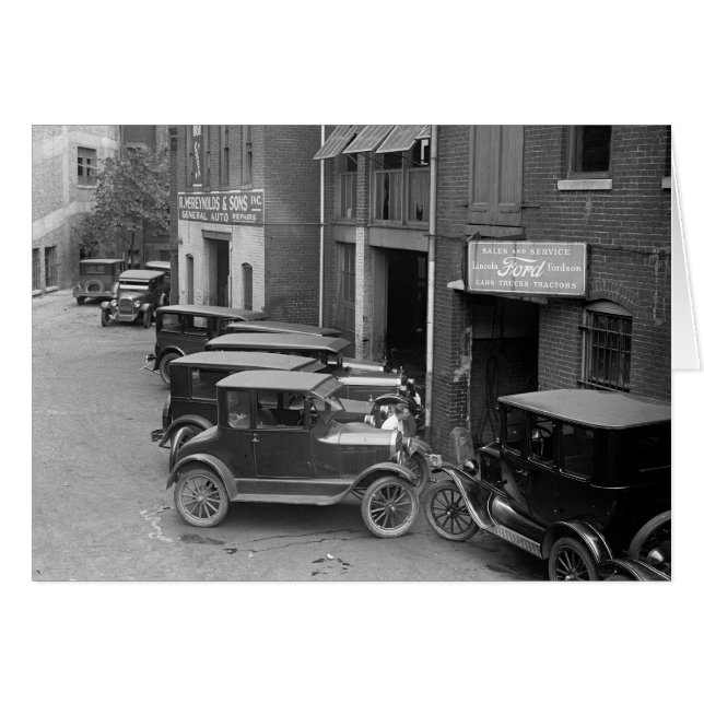 Ventes et service automobiles, 1926 (Devant horizontal)