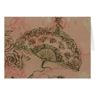 Ventilateur de dentelle antique