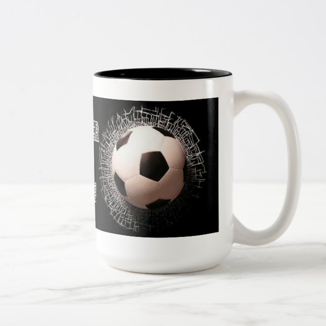 Ventilateur de football balle Motif café Mug (Droit)