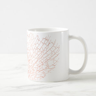 Ventilateur Mer d'or rose Coral Mug blanc