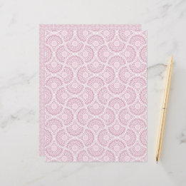 Ventilateurs Art déco Dusky Rose Confetti Lace