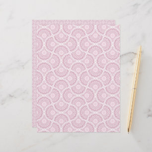 Ventilateurs Art déco Dusky Rose Confetti Lace