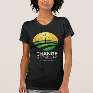 Vents d'Obama du T-shirt des femmes de changement