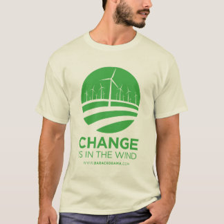 Vents d'Obama du T-shirt des hommes de changement