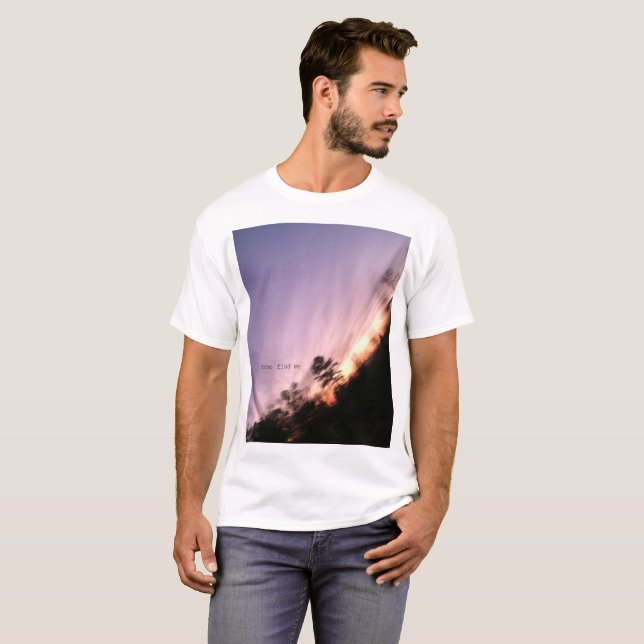 "venu trouvez-moi" T-shirt (Devant entier)