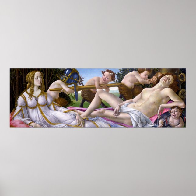 Vénus et Mars par Botticelli - Poster (Devant)