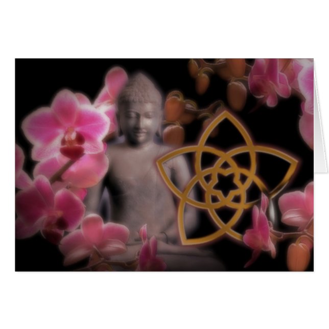 VENUSBLUME mit Buddha & Orchidee (Devant horizontal)