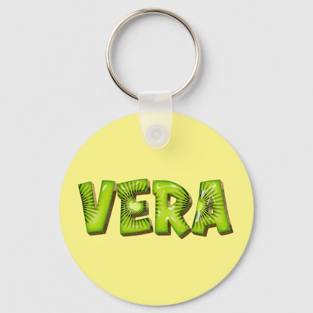 Vera Name Kiwi Design Porte-clés (Recto)