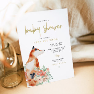 VERA Verdure & Terracotte Invitation Renard Baby S