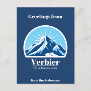 Verbier Val de Bagnes suisse Carte postale
