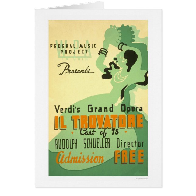 Verdi IL Trovatore WPA 1937 (Devant)