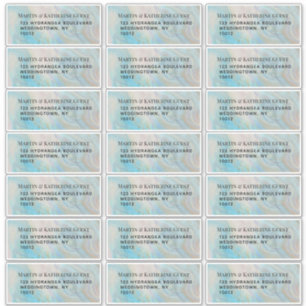 Verdigris Agate Étiquette de la poste 21 par feuil