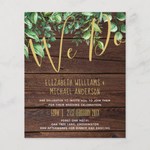 Verdure botanique Budget Faire-part de mariage ver