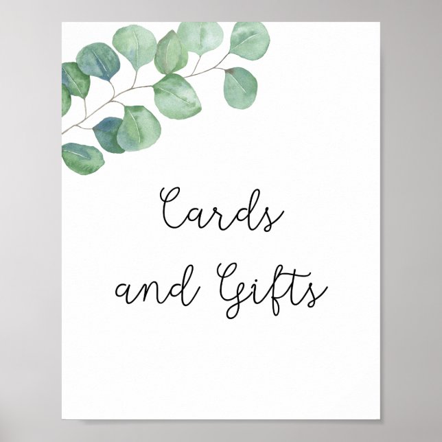 Verdure - cartes et cadeaux affiche de baby shower (Devant)