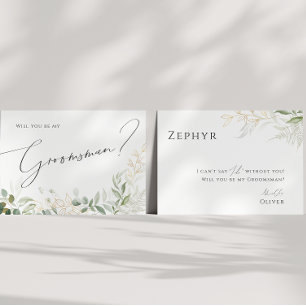 Verdure et or   Carte Groomsman