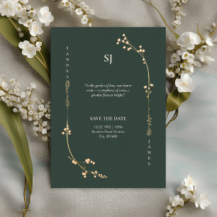 Verdure Faire-part de mariage luxueuse