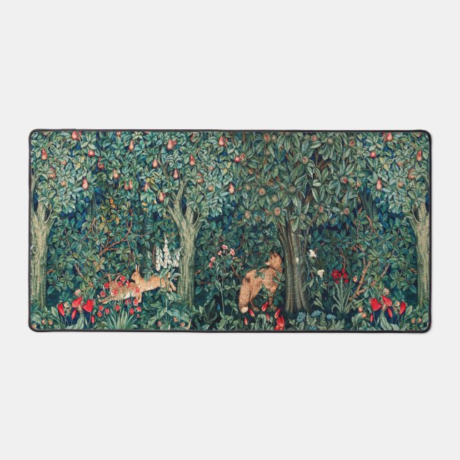 VERDURE, Hares d'ANIMAUX FORESTIERS, Renard, Flora (Recto)