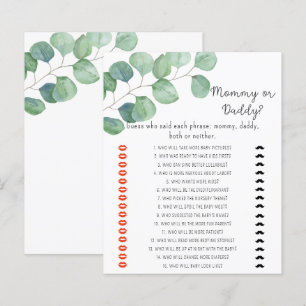 Verdure - jeu de baby shower maman ou papa