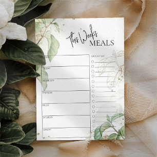Verdure Script minimal Texte hebdomadaire Planific