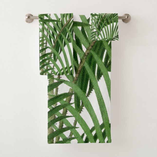 Verdure tropicale Aquarelle Palm Tree Feuilles (En situation)
