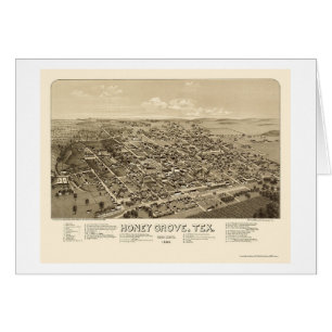 Verger de miel, carte panoramique de TX - 1886