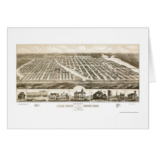 Verger d'océan et parc d'Asbury, carte panoramiqu