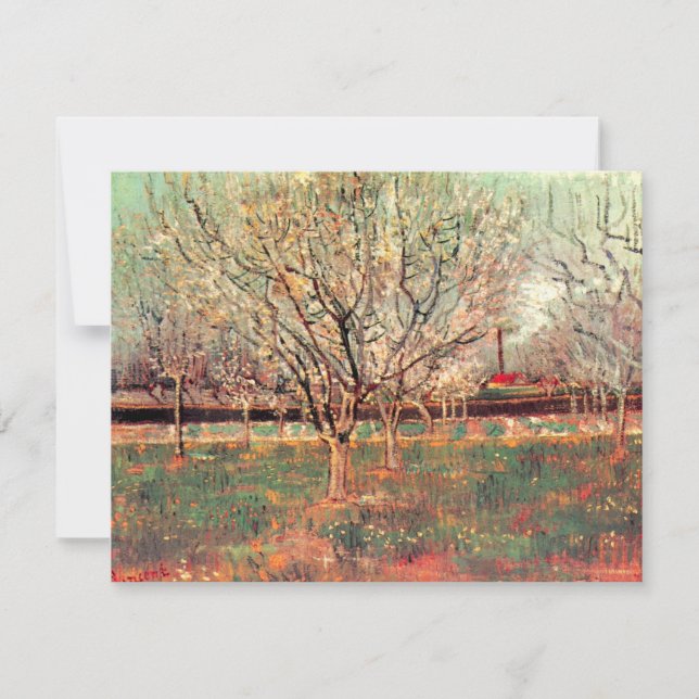 Verger en fleurs, Pruniers de Vincent van Gogh (Devant)