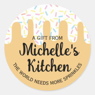 verglaçage rose arroser la boulangerie autocollant