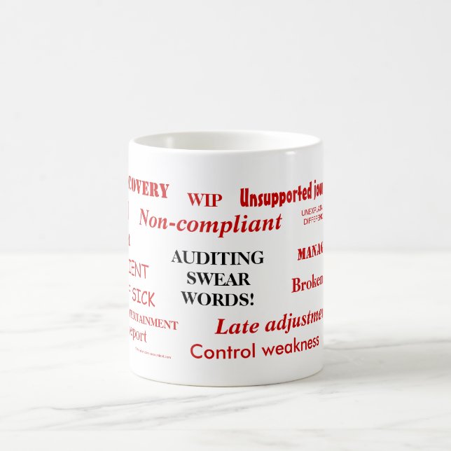 Vérification de jurer les mots Mug | Drôle Idée ca (Centre)