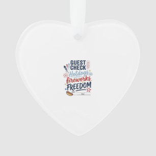Vérification des invités patriotiques Feux d'artif