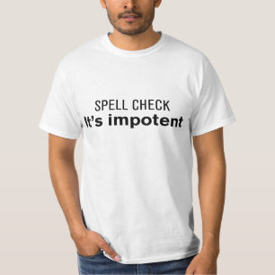 Vérification orthographique - T-shirt drôle