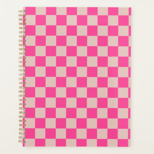 Vérifier Coral Rose À damiers Motif Checkboard